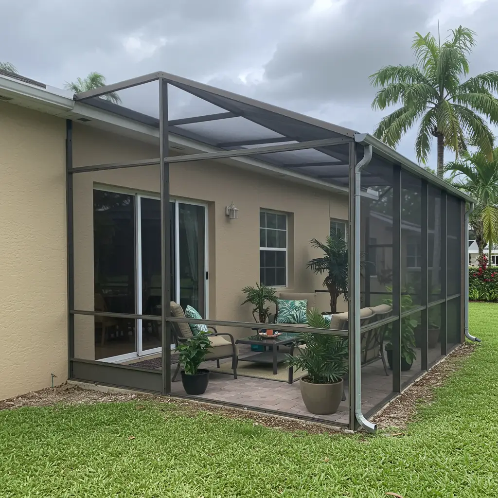 screened patio enclosure replacement for residential home in Spring Hill, FL